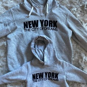 Matching New York hoodies H&M toddler 2T & 6 medium women’s